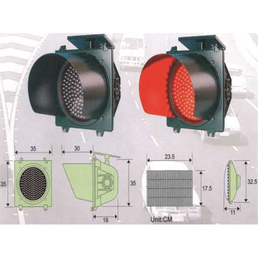 Picture of Single Led Flash Traffic Light 20cm Diametre